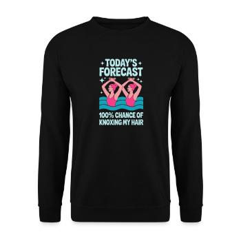 Synchronschwimmen Kunstschwimmen Wassersport - Unisex Pullover - Schwarz - Vorne - Alina (178cm) & Michal (187cm)