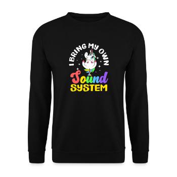 Pet public drôle et inapproprié - Sweat-shirt Unisexe - noir - Devant - Alina (178cm) & Michal (187cm)