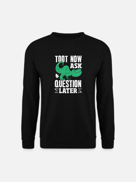 Public Fart Funny Inappropriate - Unisex Sweatshirt - black