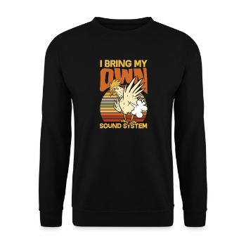 Pet public drôle et inapproprié - Sweat-shirt Unisexe - noir - Devant - Alina (178cm) & Michal (187cm)