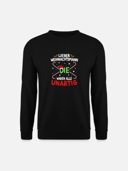Dear Santa Claus Humor - Unisex Sweatshirt - black