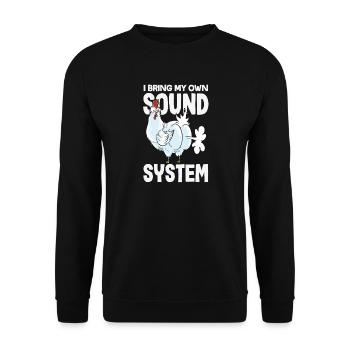 Pet public drôle et inapproprié - Sweat-shirt Unisexe - noir - Devant - Alina (178cm) & Michal (187cm)