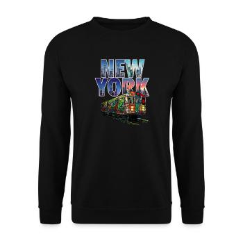 Hommage à la culture de rue de la capitale du hip-hop de New York - Sweat-shirt Unisexe - noir - Devant - Alina (178cm) & Michal (187cm)