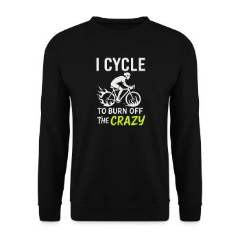 Because the earth is not flat, it is full of ep - Unisex Sweatshirt - black - Front - Alina (178cm) & Michal (187cm)