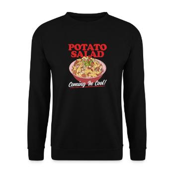 Kartoffelsalat Härdöpfelsalat Geschenk - Unisex Pullover - Schwarz - Vorne - Alina (178cm) & Michal (187cm)