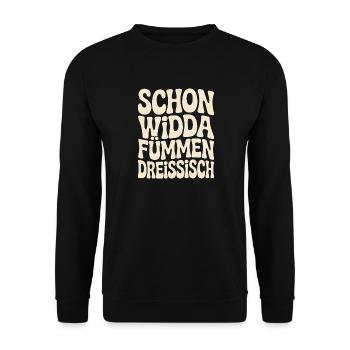 Widda Fümmen Dreissisch fête déjà ses 50 ans - Sweat-shirt Unisexe - noir - Devant - Alina (178cm) & Michal (187cm)