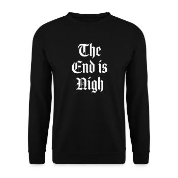 The end is nigh - Unisex Sweatshirt - black - Front - Alina (178cm) & Michal (187cm)