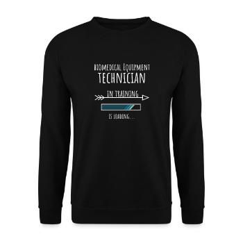 Gift Profession Training Medical Technology Technician - Unisex Sweatshirt - black - Front - Alina (178cm) & Michal (187cm)