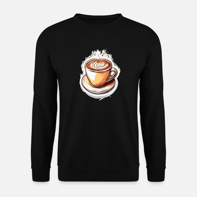 Kaffee - Unisex Pullover - Schwarz