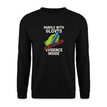 Chimiste légiste Laboratoire de criminalistique Toxicologie - Sweat-shirt Unisexe - noir - Devant - Alina (178cm) & Michal (187cm)