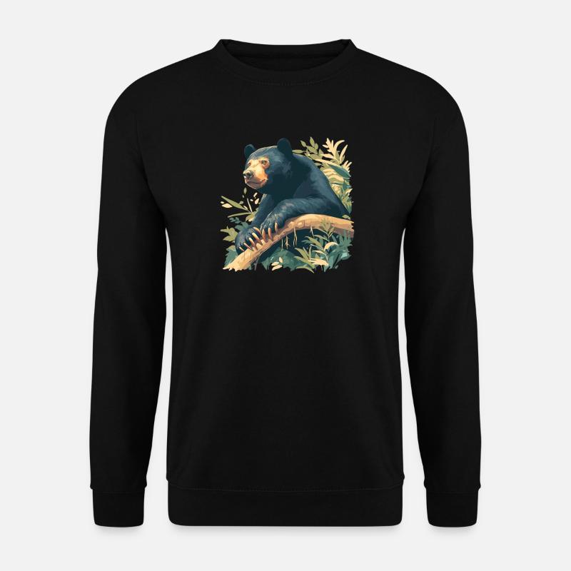 Sun Bear Malaienbär - Unisex Pullover - Schwarz