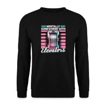 Elevator toddler & kids - Unisex Sweatshirt - black - Front - Alina (178cm) & Michal (187cm)
