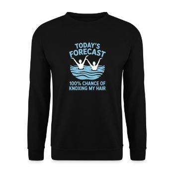 Synchronschwimmen Kunstschwimmen Wassersport - Unisex Pullover - Schwarz - Vorne - Alina (178cm) & Michal (187cm)