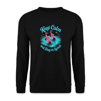 Natation synchronisée Natation artistique Sports nautiques - Sweat-shirt Unisexe - noir - Devant - Alina (178cm) & Michal (187cm)