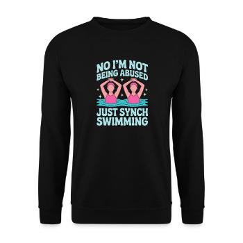 Synchronschwimmen Kunstschwimmen Wassersport - Unisex Pullover - Schwarz - Vorne - Alina (178cm) & Michal (187cm)