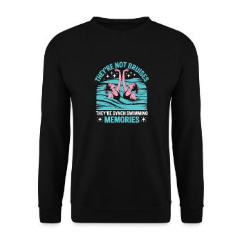 Synchronschwimmen Kunstschwimmen Wassersport - Unisex Pullover - Schwarz - Vorne - Alina (178cm) & Michal (187cm)