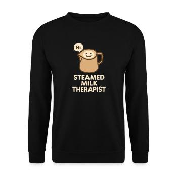 Barista Espresso Crew Café Slinger Latte - Sweat-shirt Unisexe - noir - Devant - Alina (178cm) & Michal (187cm)