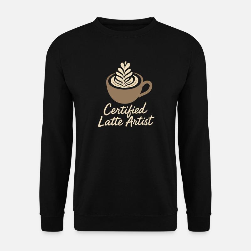 Barista Espresso Crew Kaffee Slinger Latte - Unisex Pullover - Schwarz