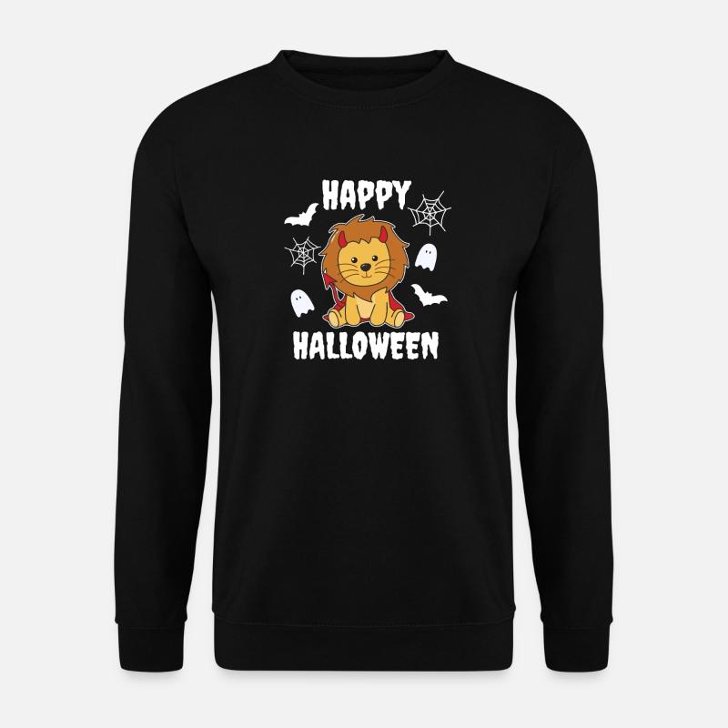Lion Happy Halloween Devil Costume - Unisex Sweatshirt - black