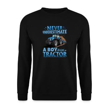 Tractor Kids Farm Lifestyle - Unisex Pullover - Schwarz - Vorne - Alina (178cm) & Michal (187cm)