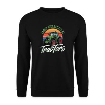 Tractor Kids Farm Lifestyle - Unisex Pullover - Schwarz - Vorne - Alina (178cm) & Michal (187cm)