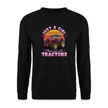 Tractor Kids Farm Lifestyle - Unisex Pullover - Schwarz - Vorne - Alina (178cm) & Michal (187cm)