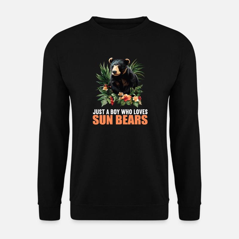 Sun Bear Malay Bear - Unisex Sweatshirt - black