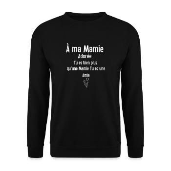 To my beloved Granny, you are much more than a Granny, - Unisex Sweatshirt - black - Front - Alina (178cm) & Michal (187cm)