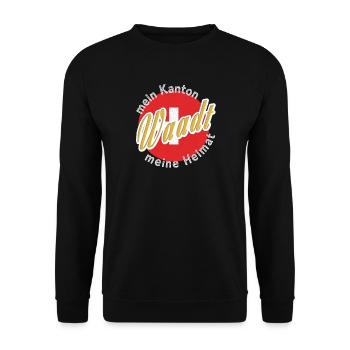 Ma patrie Vaud cadeau - Sweat-shirt Unisexe - noir - Devant - Alina (178cm) & Michal (187cm)
