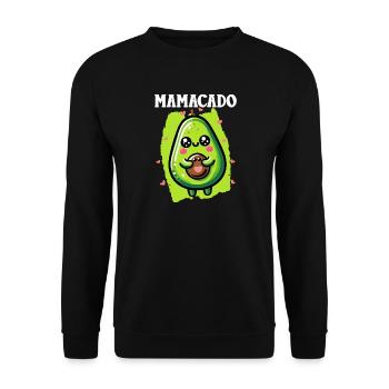 Mamacado Avocado Lover Mother's Day - Unisex Sweatshirt - black - Front - Alina (178cm) & Michal (187cm)