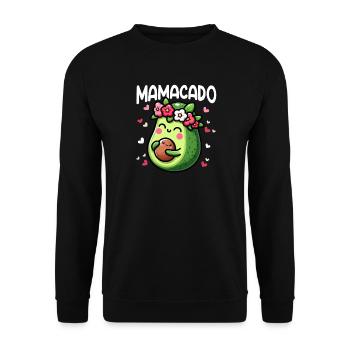 Mamacado Avocado Lover Mother's Day - Unisex Sweatshirt - black - Front - Alina (178cm) & Michal (187cm)
