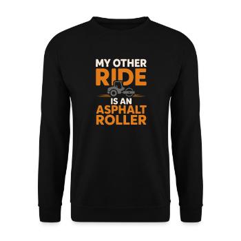 Road Construction Team Asphalt Concrete Team - Unisex Sweatshirt - black - Front - Alina (178cm) & Michal (187cm)