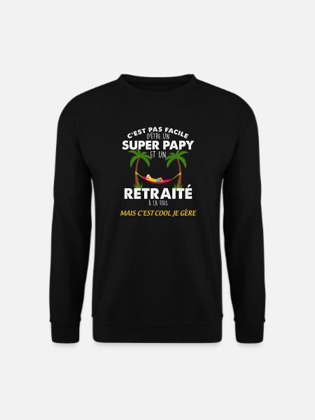 Our Retired Grandpa Tropical Vacation - Unisex Sweatshirt - black
