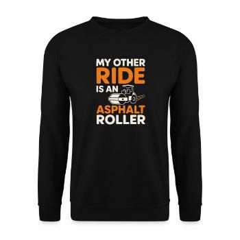 Road Construction Team Asphalt Concrete Team - Unisex Sweatshirt - black - Front - Alina (178cm) & Michal (187cm)
