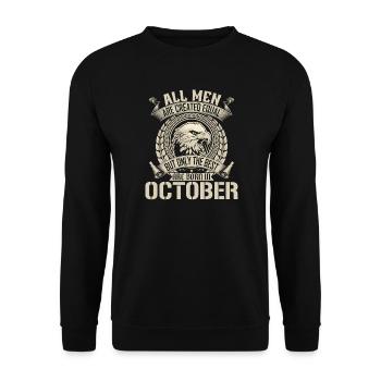 Aigle de l’Égalité October Design - Sweat-shirt Unisexe - noir - Devant - Alina (178cm) & Michal (187cm)