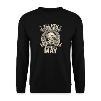 Eagle Loyalty May Anthem Design - Unisex Sweatshirt - black - Front - Alina (178cm) & Michal (187cm)