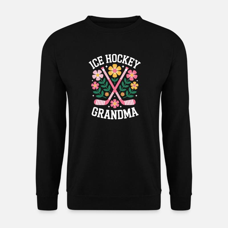 Eishockey Spruch Oma Eishockey Geschenk - Unisex Sweatshirt - black