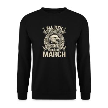 Eagle March Pride Emblem - Unisex Sweatshirt - black - Front - Alina (178cm) & Michal (187cm)