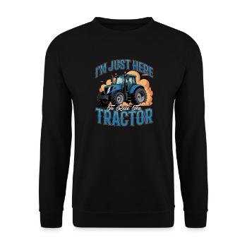 Tractor Kids Farm Lifestyle - Unisex Pullover - Schwarz - Vorne - Alina (178cm) & Michal (187cm)