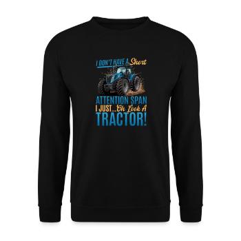 Tractor Kids Farm Lifestyle - Unisex Pullover - Schwarz - Vorne - Alina (178cm) & Michal (187cm)