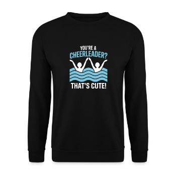 Synchronschwimmen Kunstschwimmen Wassersport - Unisex Pullover - Schwarz - Vorne - Alina (178cm) & Michal (187cm)