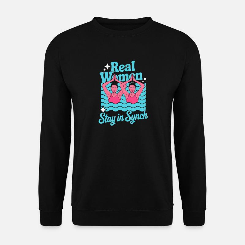 Synchronschwimmen Kunstschwimmen Wassersport - Unisex Pullover - Schwarz