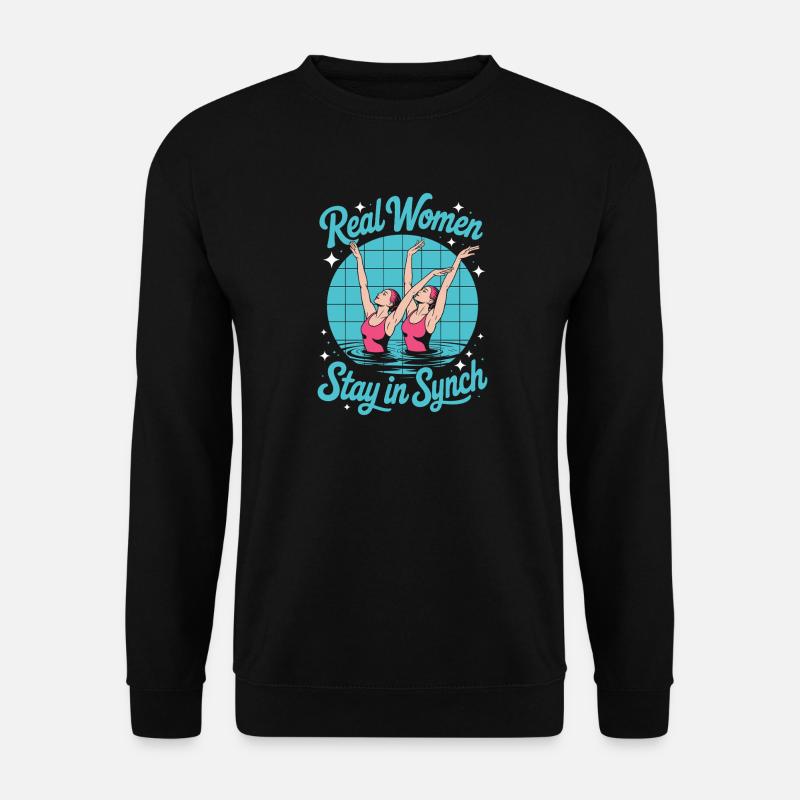 Synchronschwimmen Kunstschwimmen Wassersport - Unisex Pullover - Schwarz