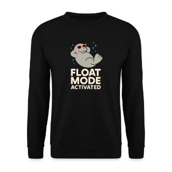 Manatee enthusiast sea beef lover salad love - Unisex Sweatshirt - black - Front - Alina (178cm) & Michal (187cm)