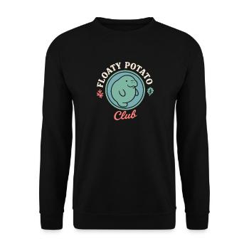 Manatee enthusiast sea beef lover salad love - Unisex Sweatshirt - black - Front - Alina (178cm) & Michal (187cm)