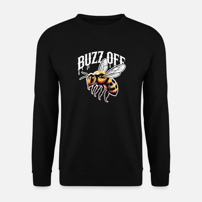 Illustration de Bee Buzz Off - Sweat-shirt Unisexe - noir