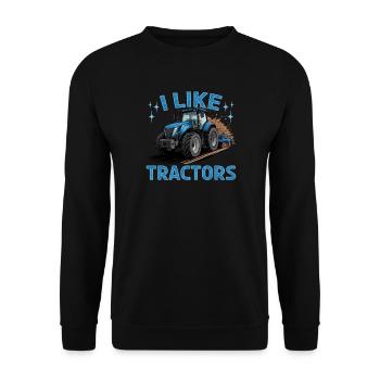 Tractor Kids Farm Lifestyle - Unisex Pullover - Schwarz - Vorne - Alina (178cm) & Michal (187cm)