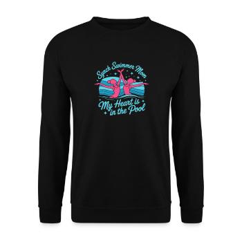 Natation synchronisée Natation artistique Sports nautiques - Sweat-shirt Unisexe - noir - Devant - Alina (178cm) & Michal (187cm)