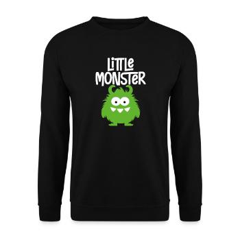 petit monstre - Sweat-shirt Unisexe - noir - Devant - Alina (178cm) & Michal (187cm)