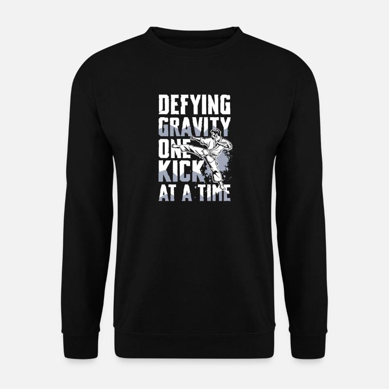 Unleash gravity with every kick - Unisex Sweatshirt - black
